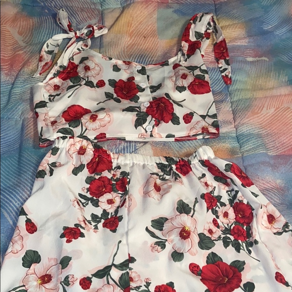 Shein Matching short set